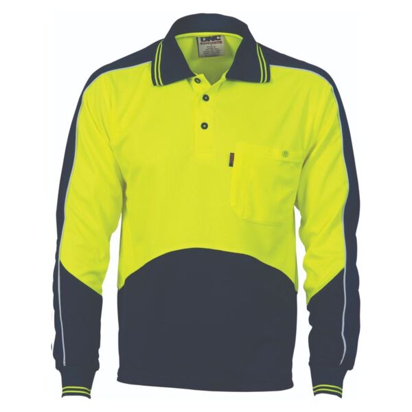 Hi Vis Cool Breathe Panel Polo Shirt Thumbnail