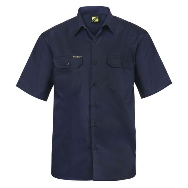 Mens Short Sleeve Cotton Drill Shirt Thumbnail