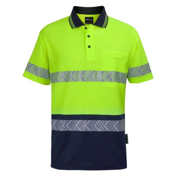 JB's HV Short Sleeve D+N C/Back Segmented  Tape Polo Thumbnail